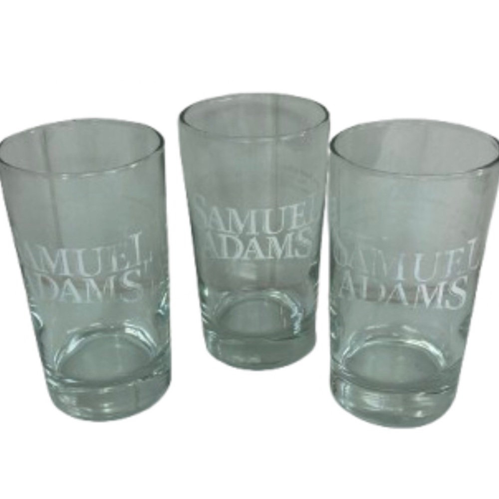 SAMUEL ADAMS FLIGHT GLASSES • SET OF 3 • 6 OZ